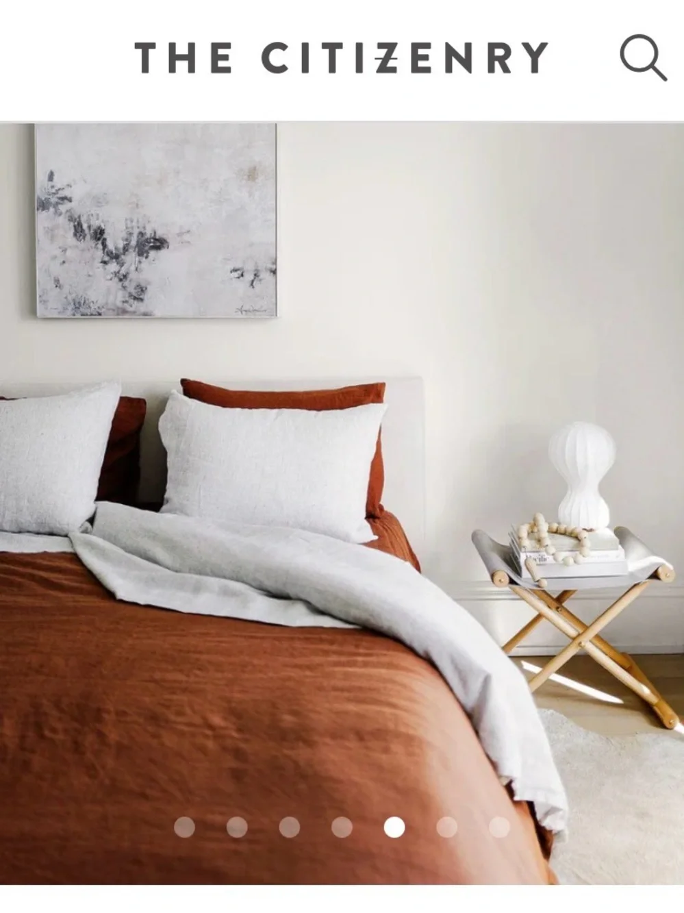 The Citizenry STONEWASHED LINEN DUVET COVER